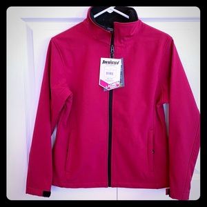 Weatherproof fleece lined jacket.